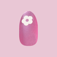 Sparkle Floral - Press-On | Medium | Oval