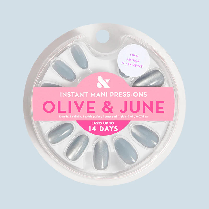 Misty Velvet - Press-On | Medium | Oval