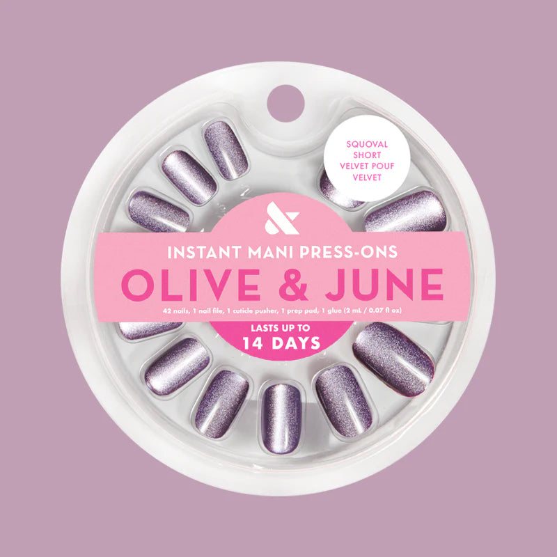 Velvet Pouf Velvet - Press-On | Short | Squoval