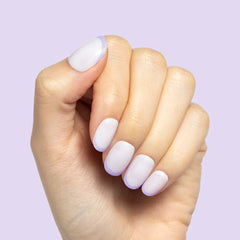 Tonal Lavender French | Extra Short | Round - Tab Press-On