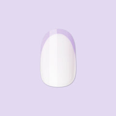 Tonal Lavender French | Extra Short | Round - Tab Press-On