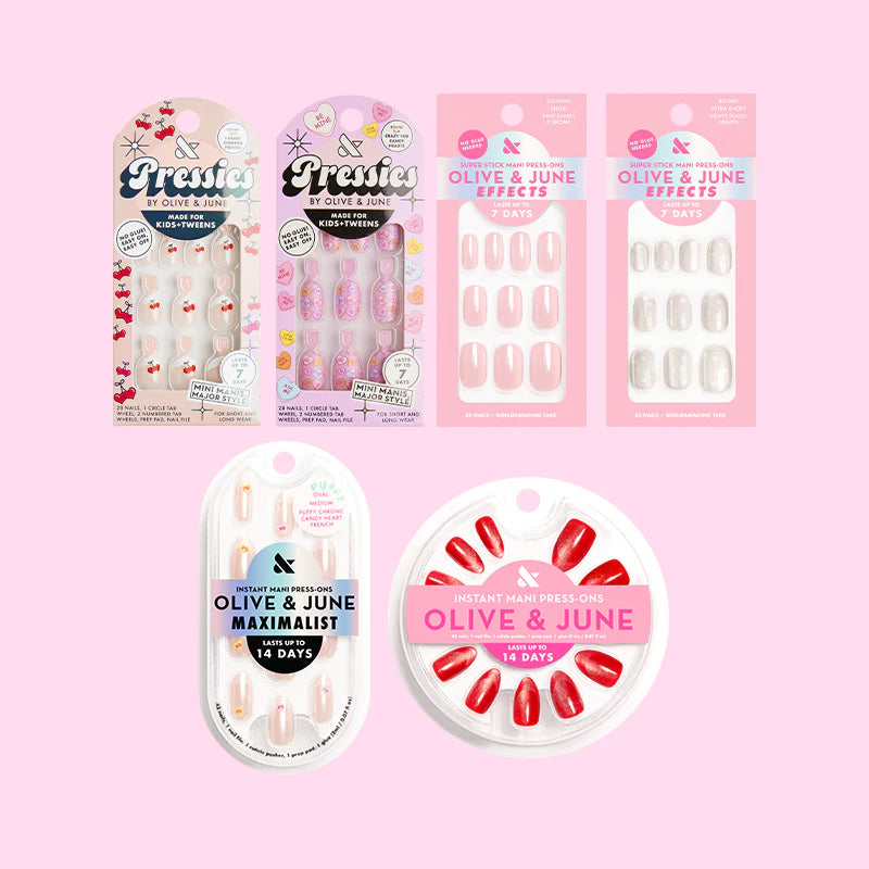 Valentine’s Day Press-on Set (Instant Mani + Super Stick + Pressies)