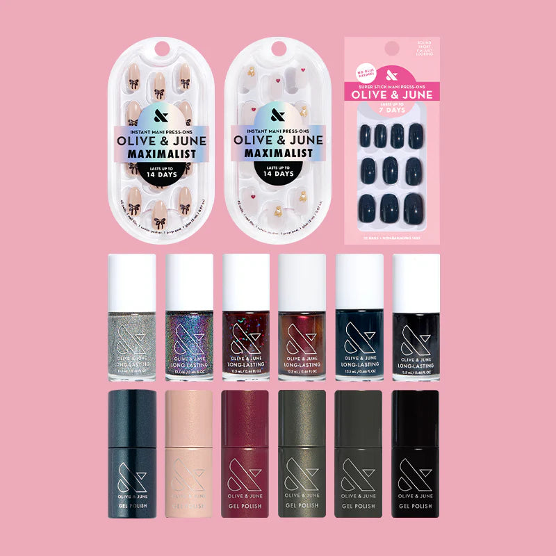 Winter Polish & Press-On Set