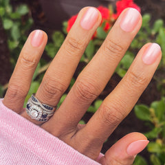 Candy Floss | Extra Short | Round - Tab Press-On