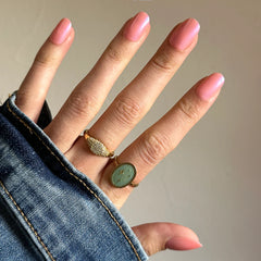 Olive Y'all | Short | Round - Tab Press-On