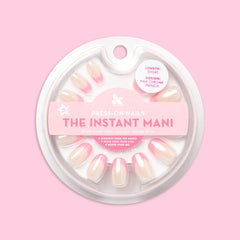 Pink Chrome French - Press-On | Short | Round