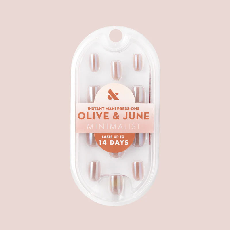 Taupe Jelly Chrome - Press-On | Extra Short | Squoval